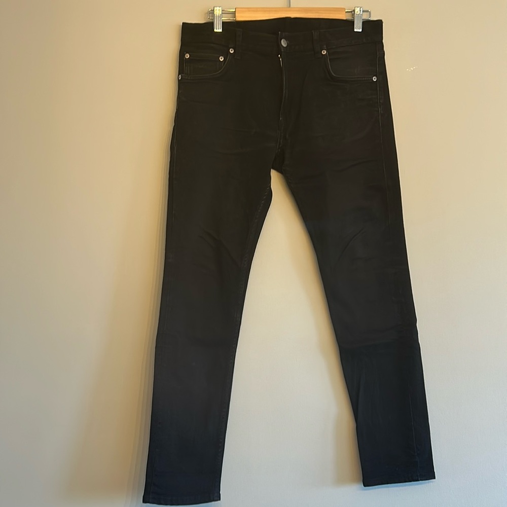 Weekday men’s black slim jeans